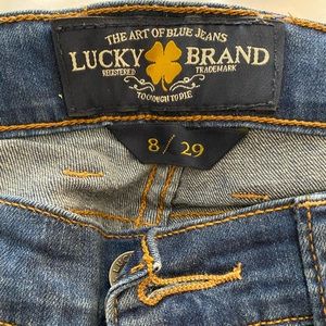 Lucky Brand crop high waisted jeans
